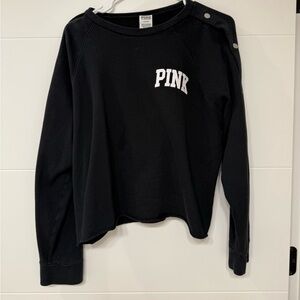 PINK Black Long Sleeve Sweatshirt